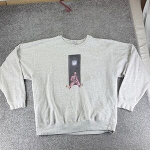 Delta Fleece Long Sleeve Crewneck Sweatshirt Mac Miller Mens XL Swimming Circles